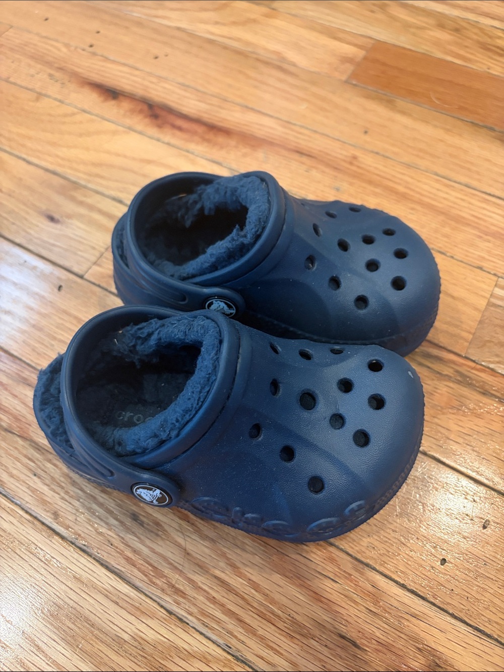 Crocs Kids Lined Clog - Navy size 6